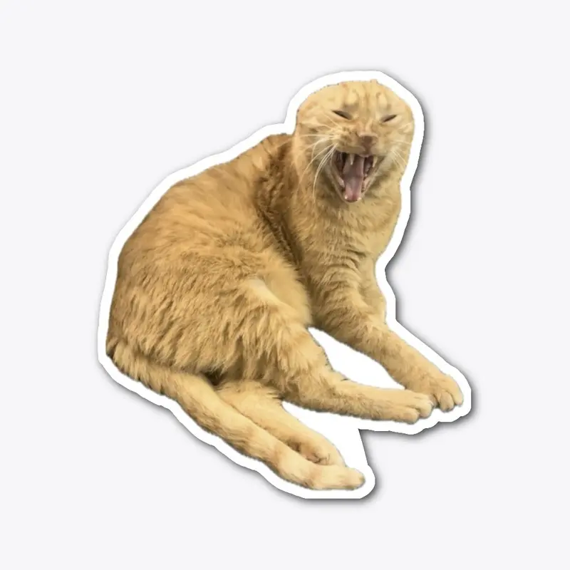 Cheddar Bob Kitty Sticker