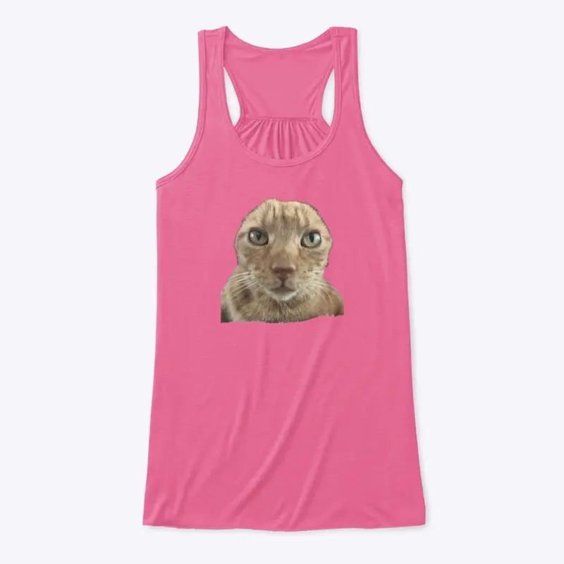 Cheddar Bob Kitty Women’s Flowy Tank Top