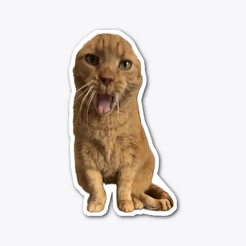 Cheddar Bob Kitty Sticker