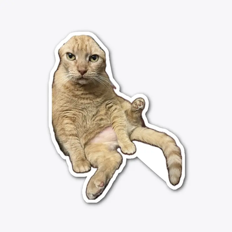 Cheddar Bob Kitty Sticker